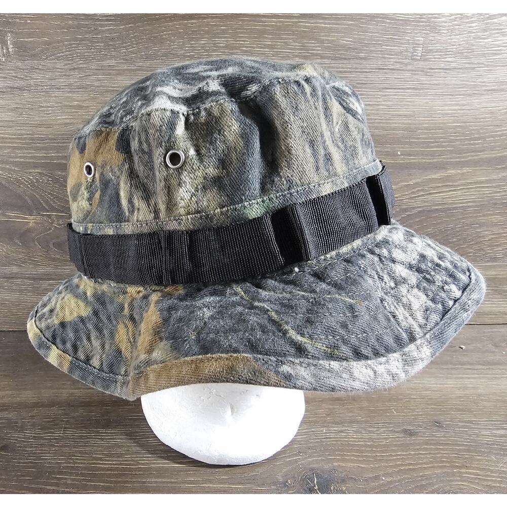 Exofficio Hat Insect Shield Hiking Fish Buzz Off Camo M/L Unisex Hunt Cap Bucket